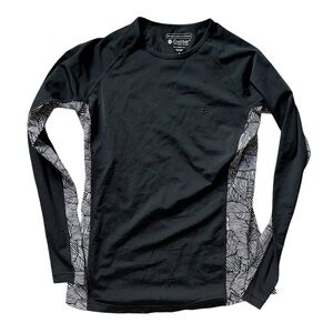 Coolibar Sun‎ protection shirt Women's S Long Sleeve UPF 50+ Black EXCELLENT✅